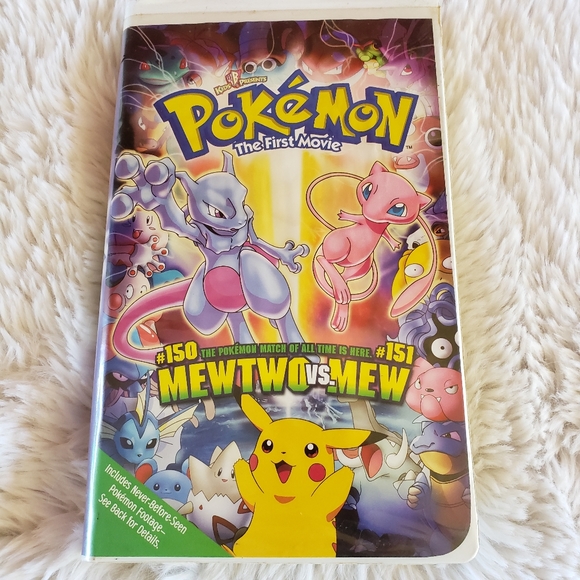 Pokemon The First Movie Mewtwo vs. Mew 2000 VHS Clam Shell - Picture 2 of 8